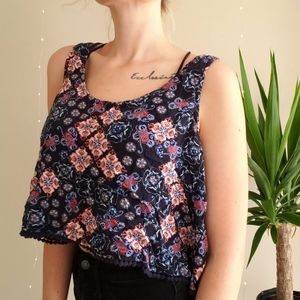 Patterned Crop Top